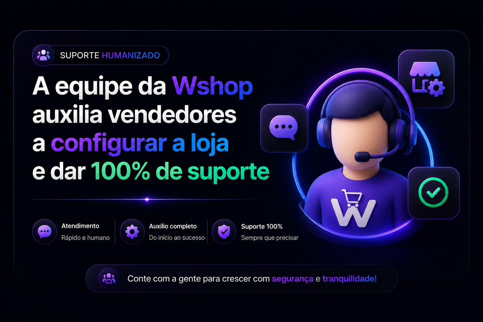 Suporte humanizado da Wshop